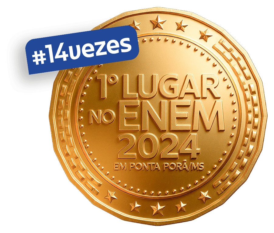 Selo 14x 1º lugar no ENEM