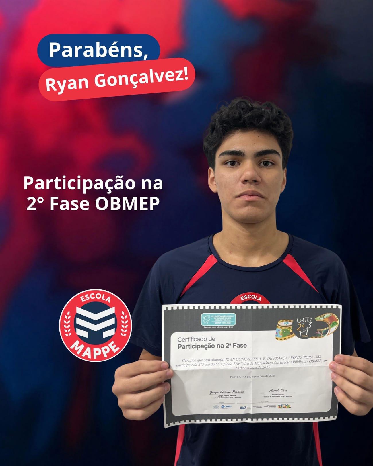 Medalhistas OBMEP — orgulho na Matemática — 1