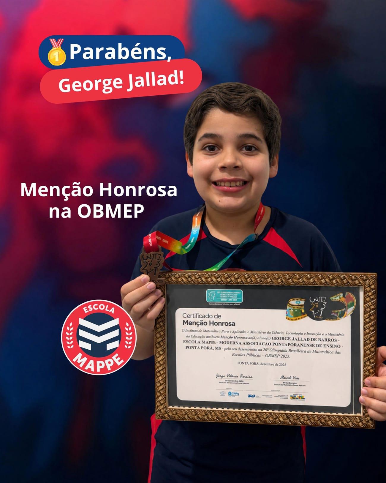 Medalhistas OBMEP — orgulho na Matemática — 2