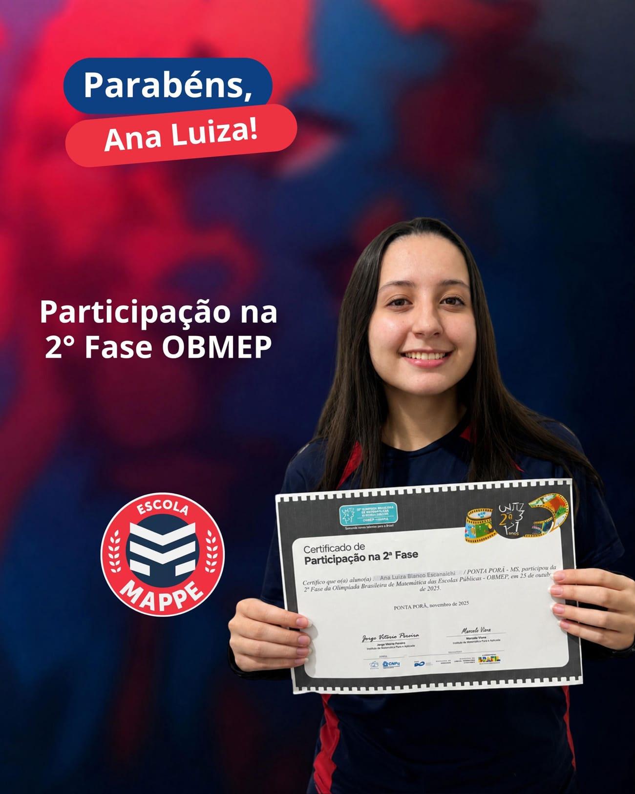 Medalhistas OBMEP — orgulho na Matemática — 5